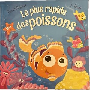 BUNDLE & SAVE🎉 FRENCH Le Plus Rapide des Poissons Softcover FRENCH Book